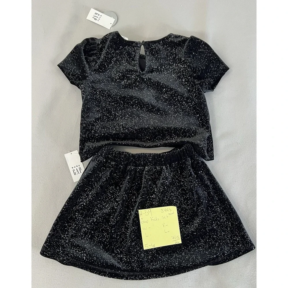 Gap Baby & Toddler Sparkle Velour Outfit Set 3Yrs New